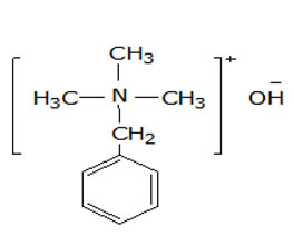芐基三甲基氫氧化銨 ，40%（甲醇溶液）